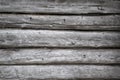 Rough old weathered log cabin background wall closeup Royalty Free Stock Photo