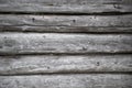 Rough old weathered log cabin background wall closeup Royalty Free Stock Photo