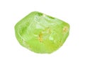 rough Olivine (Peridot, Chrysolite) crystal Royalty Free Stock Photo