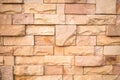 Pattern of Modern stone Brick Wall Surfaced for background. Royalty Free Stock Photo