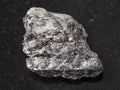 rough quartz-biotite schist stone on dark