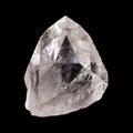 Rough quartz crystal with pyramid shaped optical illusion