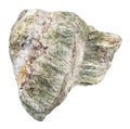 Rough richterite stone isolated on white Royalty Free Stock Photo