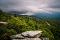 Rough ridge overlook viewing area off blue ridge parkway scenery