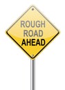 Rough road traffic sign