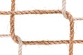 Rough ropes connected as frame Royalty Free Stock Photo
