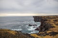 rough rugged coastline in Iceland