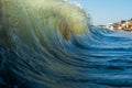 The rough sea. Big waves. The Black Sea coast, in Romania