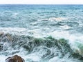 Rough sea on the coast of Baunei, Sardinia