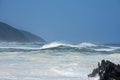 Rough Sea & High Waves, Storm`s River, Tsitsikamma, South Africa Royalty Free Stock Photo