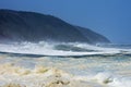 Rough Sea & High Waves, Storm`s River, Tsitsikamma, South Africa Royalty Free Stock Photo