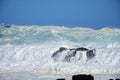 Rough Sea & High Waves, Storm`s River, Tsitsikamma, South Africa Royalty Free Stock Photo