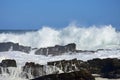 Rough Sea & High Waves, Tsitsikamma National Park, South Africa Royalty Free Stock Photo