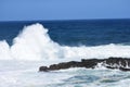 Rough Sea and High Waves, Tsitsikamma National Park, South Africa Royalty Free Stock Photo