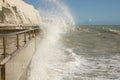 Rough sea at Rottingdean, Brighton, England