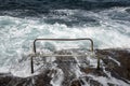 Rough sea in St Pauls bay Malta Royalty Free Stock Photo