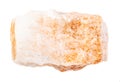 rough Selenite (crystalline gypsum) rock isolated