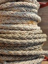 Rough ship rope texture Royalty Free Stock Photo