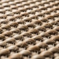 Is rough, showcasing a diagonal basket weave with thick strands Royalty Free Stock Photo