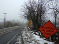 Rough snowy road ahead