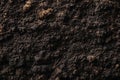 Rough Soil Surface Textured Background Featuring Dark Brown Loose Tilled Field and Ground Material Royalty Free Stock Photo