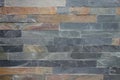 Rough stone cladding tiled wall