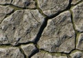 Rough stone pavement with irregular, polygonal shapes. The surface shows a natural, weathered Royalty Free Stock Photo