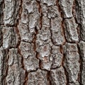 The rough surface is typical of mature trees providing an intricate pattern Royalty Free Stock Photo