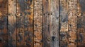 Wooden wall with gaps