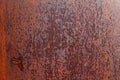 Rough texture - the surface of rusty iron sheet Royalty Free Stock Photo