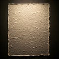 Rough textured paper with embedded fibers, illuminated against a dark background, creating a subtle abstract pattern Royalty Free Stock Photo