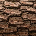Rough Textured Pine Tree Bark Close-up Royalty Free Stock Photo