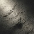 Rough, textured surface resembling cracked earth. Dark tones with highlights create a Royalty Free Stock Photo