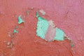 Rough textured surface of a wall made of clay or adobe, background. Cracked old paint. Backdrop Royalty Free Stock Photo