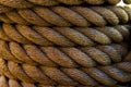 Rough thick maritime rope Royalty Free Stock Photo