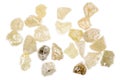 Rough uncut diamonds