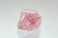 Rough uncut pink diamond crystal