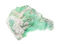 rough Variscite rock isolated on white Royalty Free Stock Photo