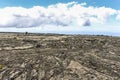 Rough volcanic lava landscape in volcano national park, Hawaii