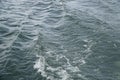 Rough water surface with waves Royalty Free Stock Photo