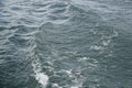 Rough water surface with waves Royalty Free Stock Photo