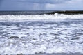 Rough water and waves in Pacific Ocean Royalty Free Stock Photo