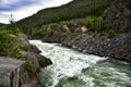 The rough waters of Lillooet mountain river, British Columbia, Canada