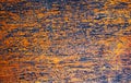 Rough wooden texture with weathered surface. Warm brown wooden background for vintage banner. Royalty Free Stock Photo