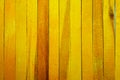 Rough yellow theme wooden partition wall texture background.