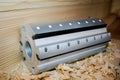 Roughing cutter planer head with blades for woodworking industriy Royalty Free Stock Photo