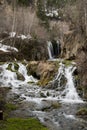 Roughlock Falls waterfall in Spearfish canyon in South Dakota