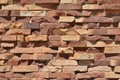 Roughly Textured Brick Wall. Royalty Free Stock Photo