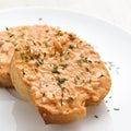 Rouille on French Bread Royalty Free Stock Photo