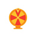 roulette, fortune wheel vector icon